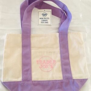 Pastel Trader Joe’s mini tote bags New with Tags